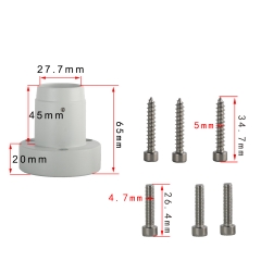 KOPPACE Stereo Microscope Fixed Seat 27.7mm Column Installation Interface Height 65mm Can be Fixed Desktop