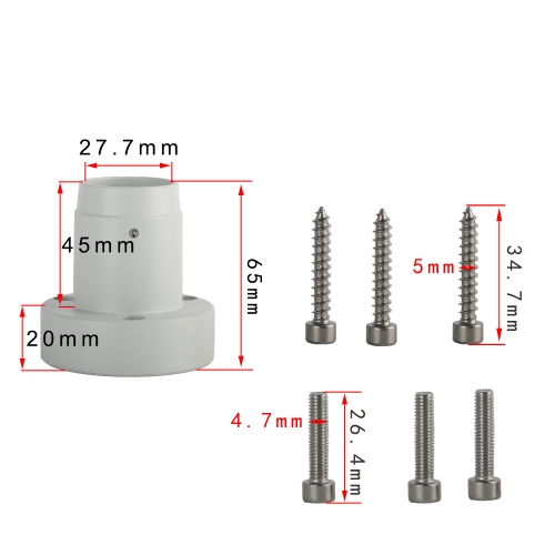 KOPPACE 立体显微镜固定座 27.7mm立柱安装接口 高度65mm 可固定桌面