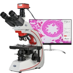 KOPPACE 40X-1600X 4K 8.3 Million Pixe Research-Grade Trinocular Compound Lab Microscope High Contrast Full Achromatic Microscope