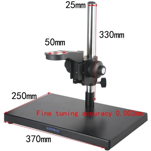 KOPPACE Monocular Microscope Stand Fine-Tuning Accuracy 0.002mm Large Platform Microscope Stand Lens Diameter 50mm