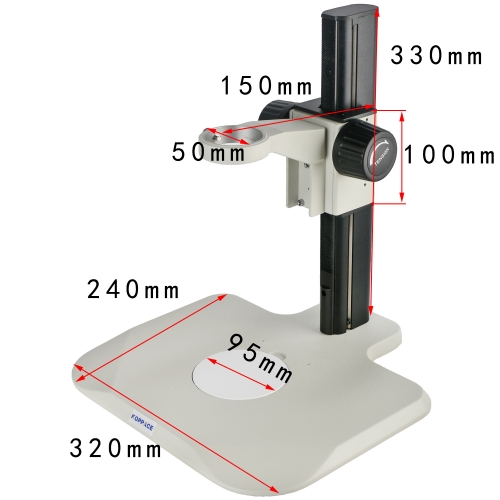KOPPACE 显微镜支架 镜头直径50mm 显微镜聚焦支架 200mm工作行程