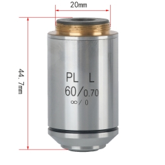 KOPPACE PL60X/WD3.18 Infinity Long Working Distance Flat Field Achromatic Metallographic Objective Installation Port 20mm