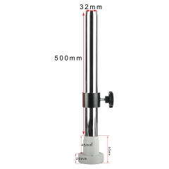 KOPPACE 显微镜立柱固定块 长度500mm 立柱直径32mm 可固定在桌面上 带32mm固定环 带螺丝