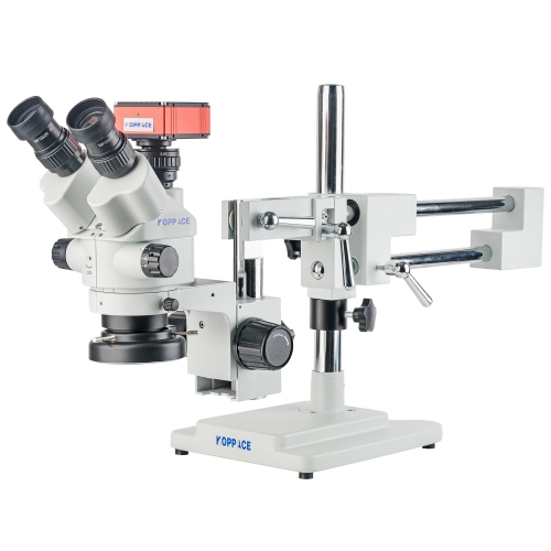 KOPPACE 3.5X-180X Trinocular Electron Measuring Microscope 2K HD Imaging Support For Taking Pictures and Videos