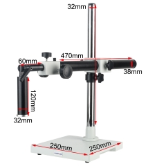KOPPACE 32mm安装接口 单臂显微镜通用支架 超长工作距离 镜头角度可调