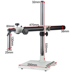 KOPPACE 25mm安装接口 单臂显微镜通用支架 超长工作距离 镜头角度可调
