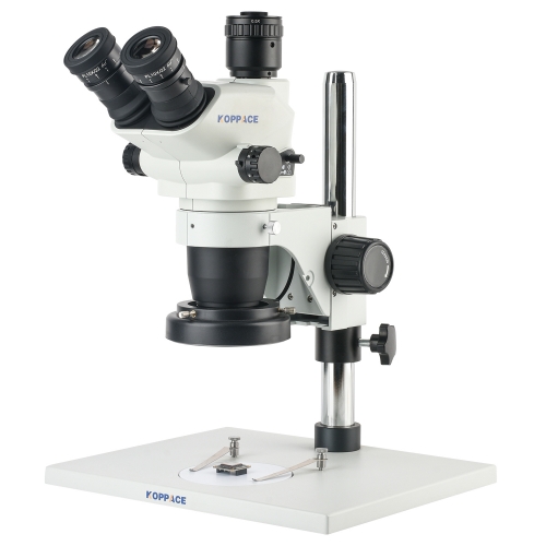 KOPPACE 6.7X-45X Trinocular  Stereo Microscope Continuous Zoom Lens