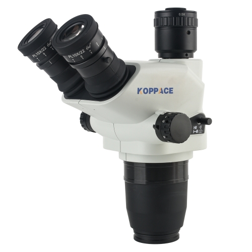 KOPPACE 6.7X-45X Trinocular Stereo Microscope Lens  0.5X Trinocular Interface With the Magnification Locking Function