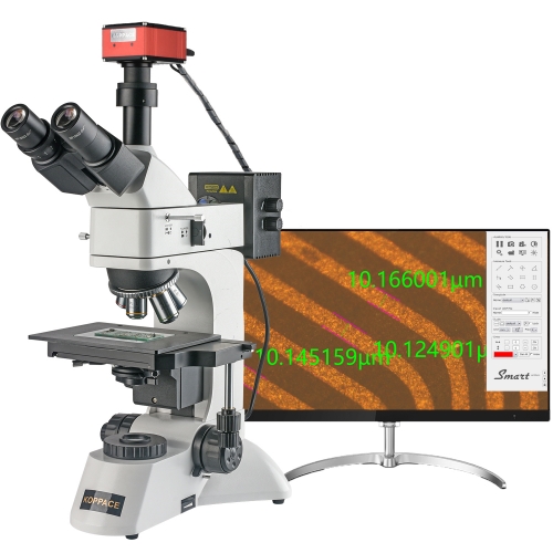 KOPPACE 380X-3800X Metallurgical Microscope 8.3 Million Pixels 4K HD Camera Supports Measurementand Video Recording