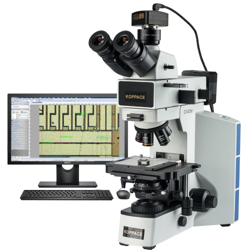 KOPPACE 180X-1800X Metallurgical Microscope 12 Million Pixels USB2.0 Measurement Camera Support image Mosaic