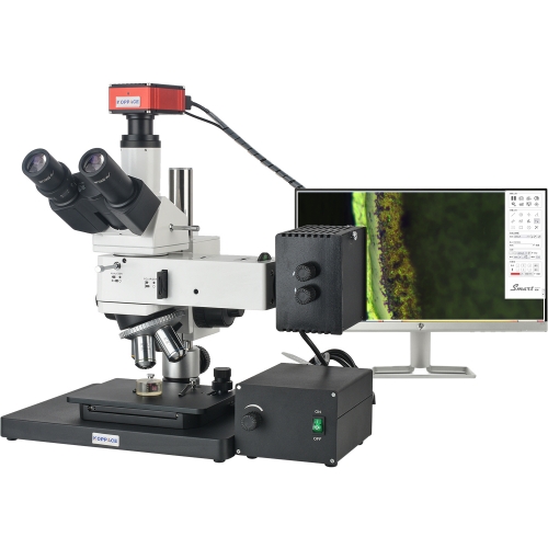 KOPPACE 2 Million Pixels 340X-3400X Metallurgical Microscope 2K HD Camera Supports Measurementand Video Recording