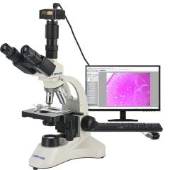KOPPACE 290X-7200X Trinocular Compound Lab Microscope Flat Field Achromatic Objective 12 Million Pixels USB Camera