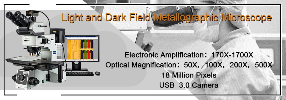 Metallographic analysis microscope