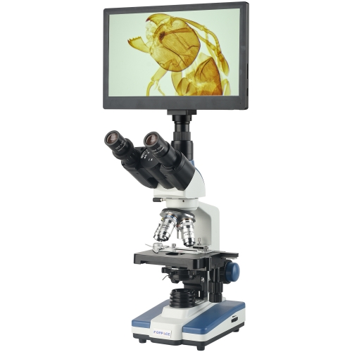 KOPPACE 40X-2500X Electron Compound Lab Microscope 2 Million Pixels 11.6 "HD Display