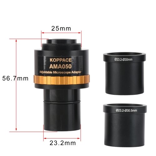 KOPPACE 0.5X Adjustable Focus Microscope Electronic Eyepiece 23.2mm To 30mm & 30.5mm Interface