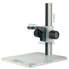 KOPPACE Microscope Vertical arm Bracket Lens Aperture 50mm Focusing Stroke 230mm