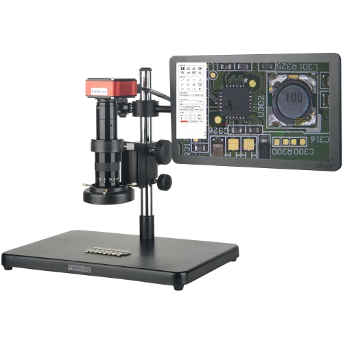 KOPPACE 14X-95X Measure Electron Microscope 2K HD Camera  Continuous Zoom Lens LED Light Source