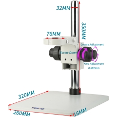 KOPPACE 显微镜支架,底座尺寸320X260,立柱高350mm,微调精度0.002mm
