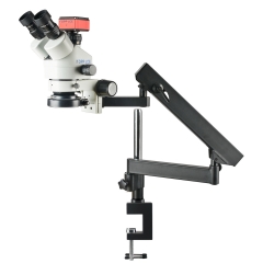 KOPPACE 27X-174X Trinocular Stereo Measurement Microscope 4K HD Camera Universal Adjustment Bracket