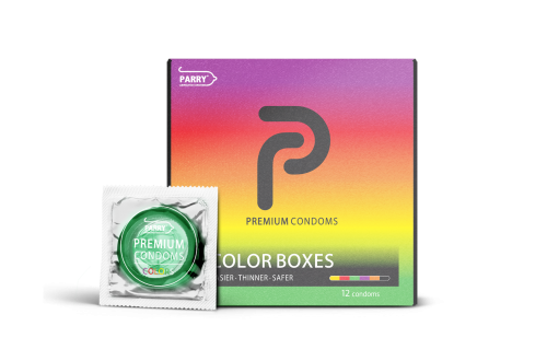 PARRY Colored Condoms 12pcs Pack