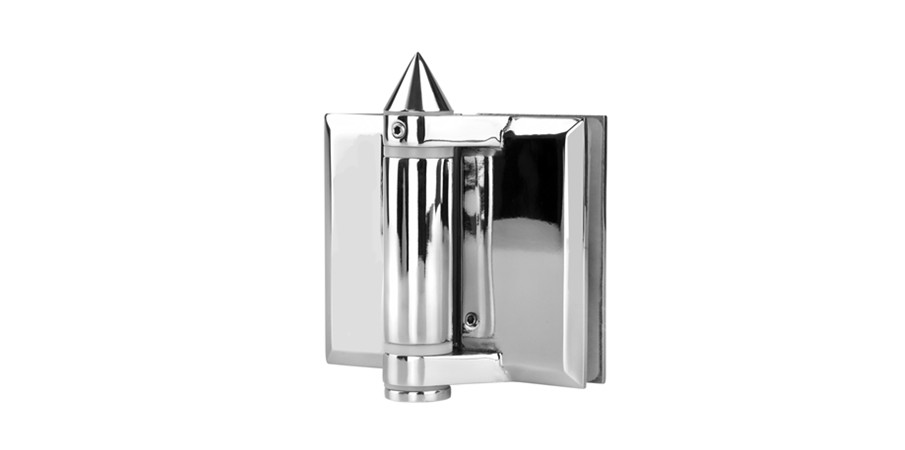 Heavy duty glass hinge