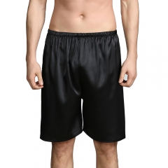 Men's Satin Boxers Underwear Shorts Silk Solid Color Luxury Loungewear Pajama Pants