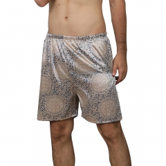 Men's Satin Boxers Underwear Shorts Silk Loungewear Panty Luxury Spa Pajama Pants