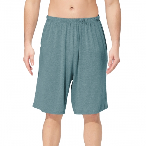 Men's Cotton Pajama Shorts Knit Lounge Sleep Bottom