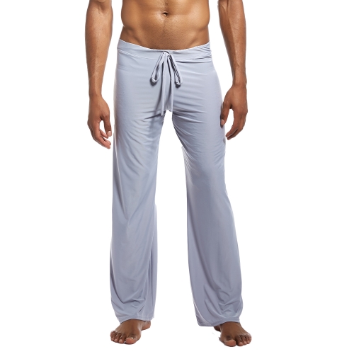 Men's Loose Sleep Pants Long Loungewear Casual Drawstring Classic Pj Pajama Bottoms