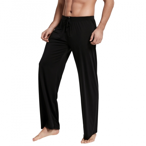 Men's Pajama Pants Long Yoga Bottoms Lounge Stretch Sleepwear Drawstring Elastic