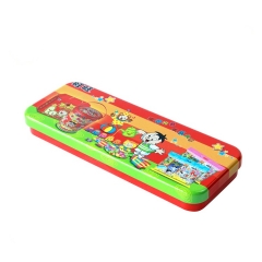 China Manufacturer custom printed pencil case makeup container Metal packing tin box