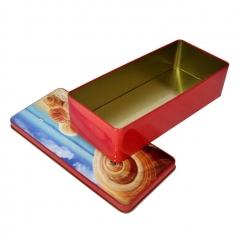 Rectangle biscuits metal tin box biscuit cookie tin box with lids