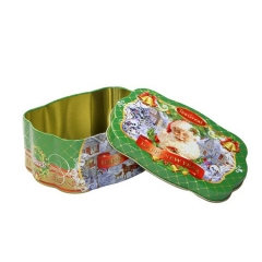 Customized design Christmas chocolate candy packaging tin kids gift box