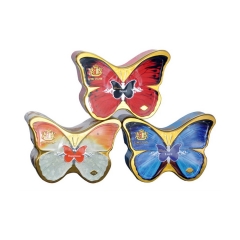 Butterfly shape wedding candy chocolate packaging tin boxes gift tin box