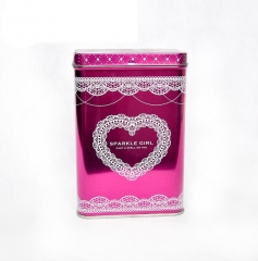 Regular Wedding Tin Gift Box With Hinged Lid