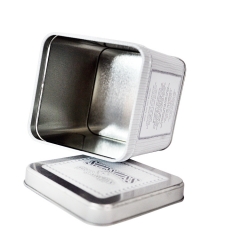 square Shape Small Metal Tin Box coffee tin box