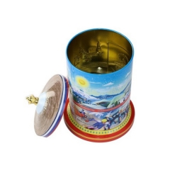 Custom priting carousel gift tin box