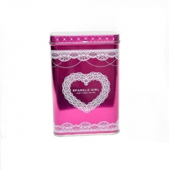 Regular Wedding Tin Gift Box With Hinged Lid