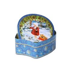 Hot selling exquisite airtight cookie tin box packaging gift box for cookies