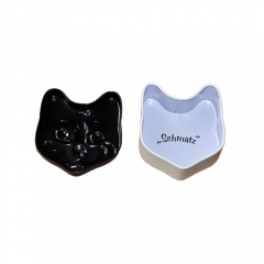 Cat shape small tin gift box