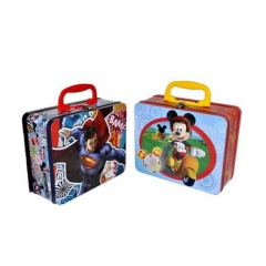 custom wholesale tin lunch box metal cartoon tin lunch box with handle