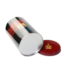 Classical round colorful package tin box for coffee