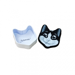 Cat shape small tin gift box
