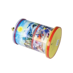 Custom priting carousel gift tin box