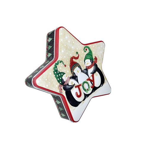 Star gift tin box