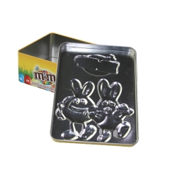 Custom Cartoon Printing Food Grade Empty Packaging Box Rectangular Embossing Biscuit Candy Storage Box