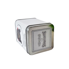 square Shape Small Metal Tin Box coffee tin box