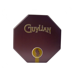 octagon shape metal chocolate packaging gift tin box