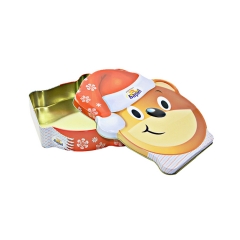 Lovely cartoon shape custom metal cookie tin box packaging