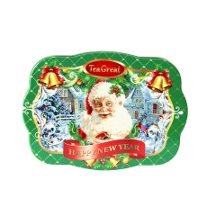 Stylish decorative christmas cookie tin containers